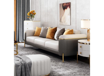 Sofagarnitur 321 Sitzer Set Design Sofa Polster Couchen Couch Modern Tisch Neu