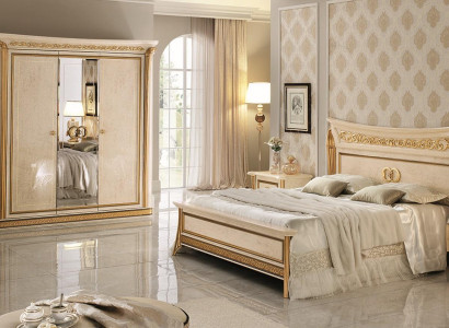 Bett 2x Nachttisch 3 tlg. Schlafzimmer Set Möbel Modern Betten arredoclassic neu