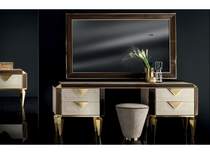 Schminktisch Spiegel + Hocker Frisierkommode Frisiertisch Kosmetik arredoclassic