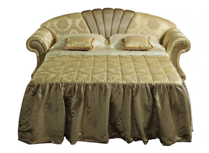 Sofa 2 Sitzer Couch Design Polster Klassische Textil Stoff Bettfunktion Couchen