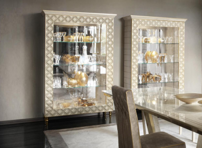 VITRINE Schrank Glasschrank Designer Möbel Deko Rokoko Barock Jugendstil