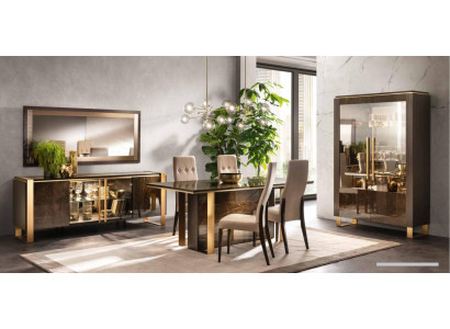 Italienisches Design Esszimmer Set Garnitur Stuhl Tisch Kommode Gruppe
