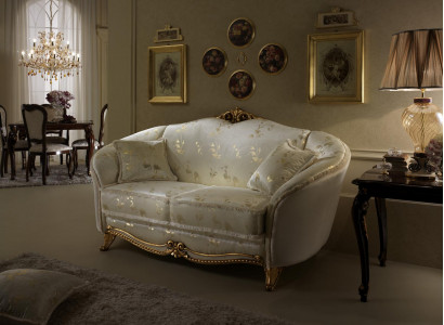 Klassische 2 Sitzer Couch Polster Sofa Sitz Couchen Italien Design arredoclassic