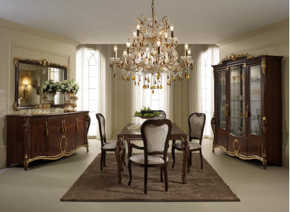 Esstisch Tisch Esszimmer Tische Holztisch Jugendstil Antik Stil Italy 200cm