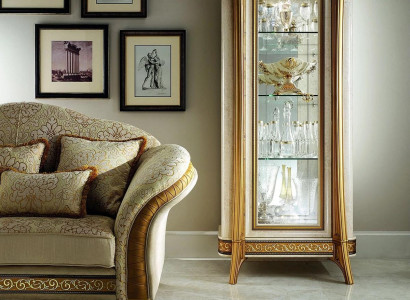 Empire-Stil Schrank Vitrinenschrank Glasschrank Bücherschrank Bücherregal