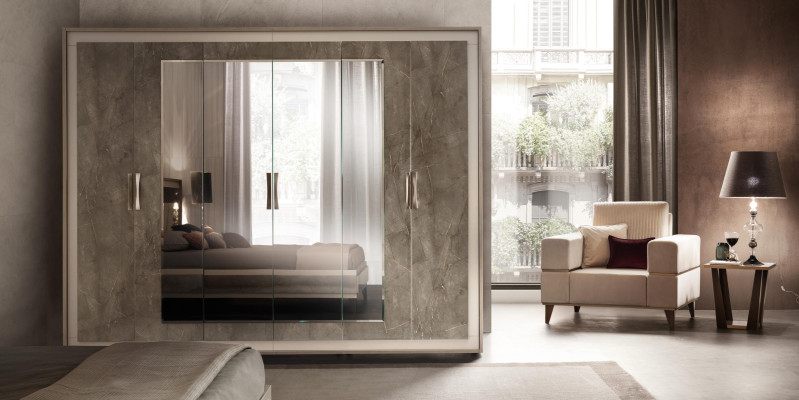 Luxus Kleider Schrank Designer Kleiderschränke Schrank 6 türiger arredoclassic