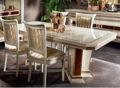 Barock Esstisch Tisch Gruppe Esszimmer Wohnzimmer Garnitur Holz Design Tische