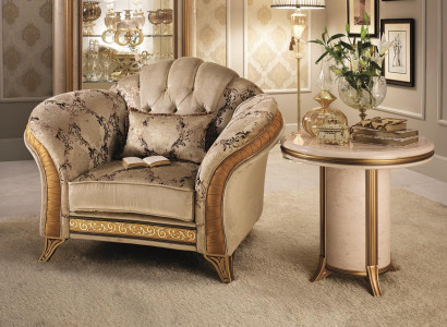 Klassischer Sessel Fernseh Sofa 1 Sitzer Couch Designer Textil Polster Neu