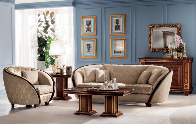 Design Sessel Stoff Couch Sofa Polster Sofas Sessel Fernseh 1 Sitz arredoclassic