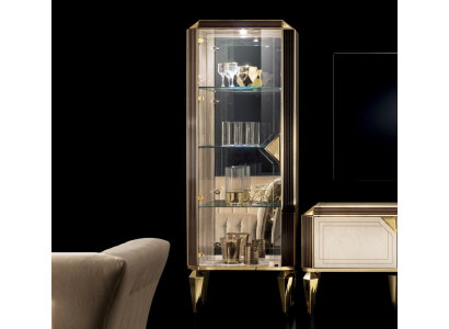 Schrank Vitrine Vitrinenschrank Vitrinen Schränke Holz Anrichte arredoclassic