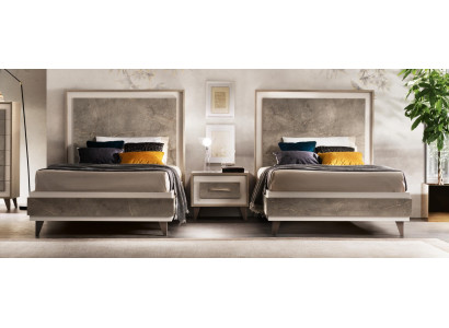 Set Hotel 2x Betten Nachttisch Design Schlafzimmer 3tlg. Möbel arredoclassic