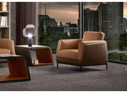 Sessel Leder Fernseh Couch 1 Sitzer Sofa Relax Luxus Polster Couch