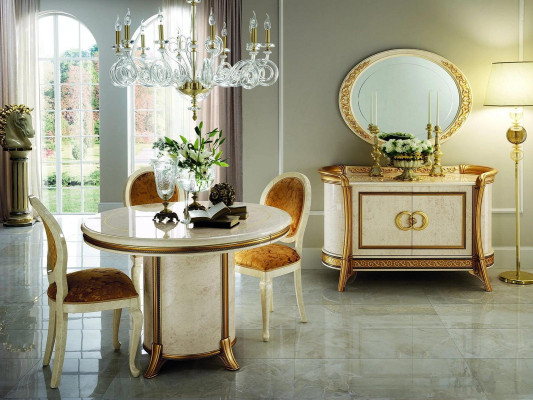 Kommode Design Holz Kommoden Schrank Luxus Sideboard Lowboard Anrichte Beige