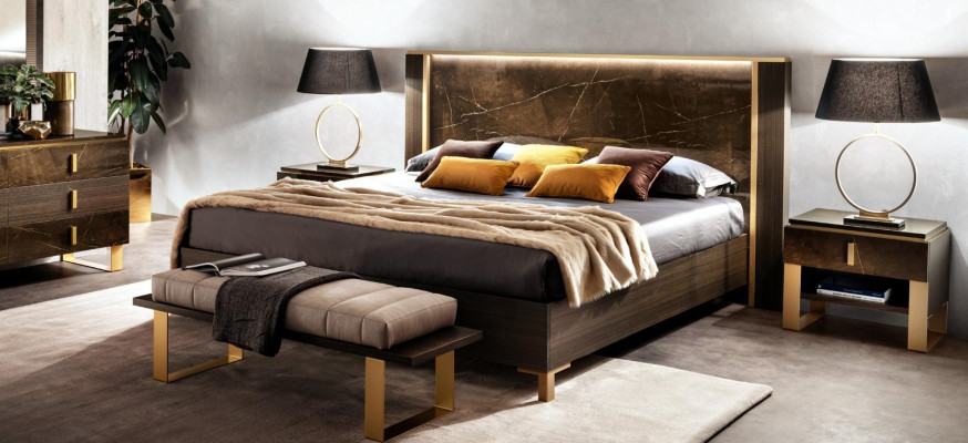 Bett Polster Klassische Doppelbett Holz 180x200cm Hotel Betten Schlafzimmer Neu