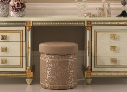 Design Hocker Sitzpouf Schlafzimmer Designer Runder Polster Bank Sitz Möbel Neu