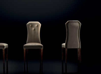 Sessel Stuhl 1x Esszimmer Fernseh Lounge Textil Sitz Polsterstuhl arredoclassic