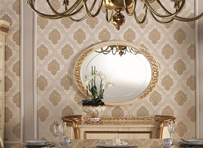 Design Spiegel Wandspiegel Echt Holz Rahmen Hängespiegel Luxus Möbel Barock