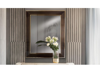 Wandspiegel Holz Rahmen Spiegel Möbel arredoclassic 100x120cm Holz Rahmen Wand