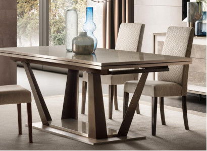 Luxus Möbel Esstisch Tisch Esszimmer Wohnzimmer Holz Edelstahl Design Tische Neu