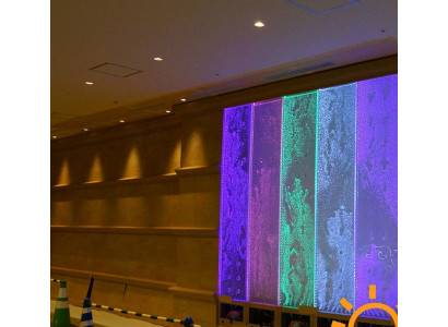 Wandpaneel LED Wasserwand Wasser Wände Modern Wasser Blasen Dekorative Wand