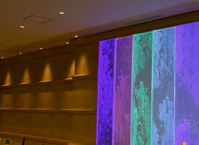 Wandpaneel LED Wasserwand Wasser Wände Modern Wasser Blasen Dekorative Wand