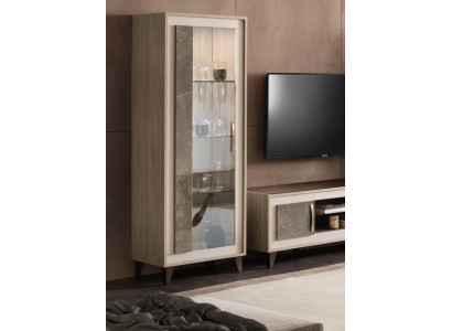 Vitrine Glasschrank Regal Bücherschrank Wohnwand Schrank Möbel Regale Wohnzimmer