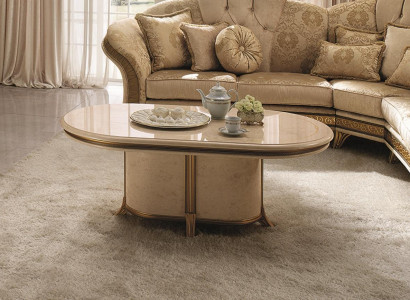 Holz Italienische Möbel Barock Stil Luxus Braun Couchtisch Wohnzimmer Tisch Neu