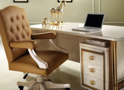 Luxus Büro Sessel Stuhl Polster Stühle Designer Möbel Office Chef Drehbarer