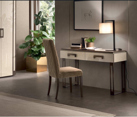 Designer Schreibtisch Stuhl Büro Set italienische Möbel Sekretär Lehnstuhl 2tlg.