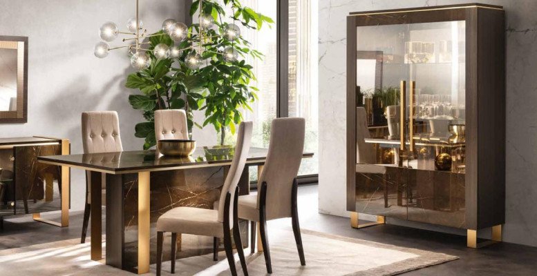 Glasschrank Vitrine Vitrinen Luxus Schrank Holz Stil Glas Regal Schränke