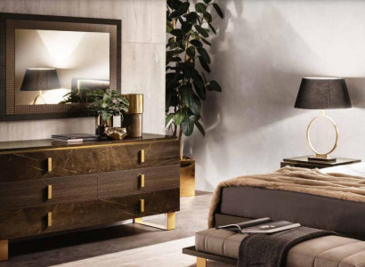 Konsolen Tisch Kommode mit Spiegel Luxus Möbel Set Konsole 2tlg. Hergestellt