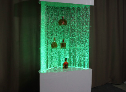 LED Regal Bar Wasser Wand Säule Deko Beleuchtete Wasserwände Bar Theke