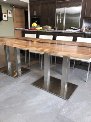 Tisch epoxid harz esstisch echtes holz massive möbel wasserfall epoxy konferenz