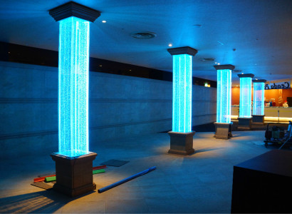 Designer 270cm Wassersäule xxl wasser säulen Bar Lokal Wasser Wand