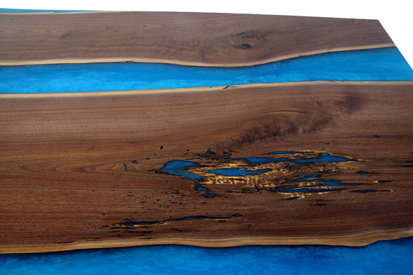 Moderne Tische Esstisch Meer Design Tisch Harz Fluss Möbel 220x90 Epoxid Ozean