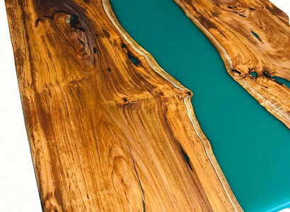 Esstisch Design Tisch Moderne Tische Meer Ozean Fluss Möbel 200x90 Epoxid Harz