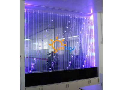 Moderne Trennwand Wasser Dekorative Wände LED Wasserwand Beleuchtete Wand