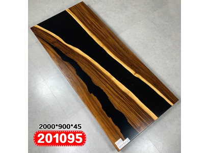Epoxid harz esstisch echtes massiv holz möbel wasserfall epoxy tisch 200x90 Neu