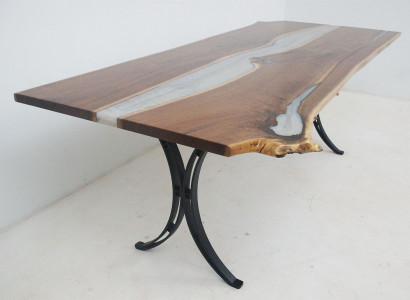 Esstisch Meer Wasser River Echtes Holz Flusstisch 220x110 Tische