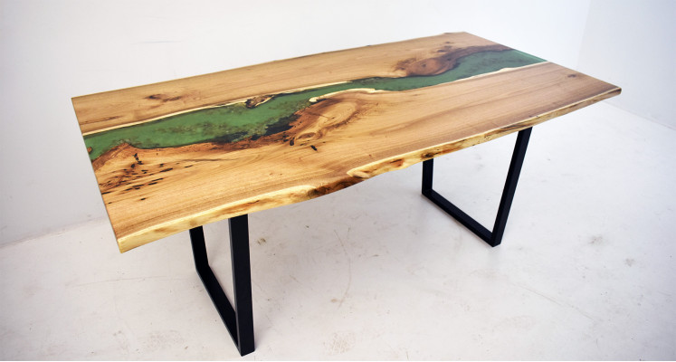 Esstisch Meer Wasser River Echtes Holz Flusstisch 200x90 Tische