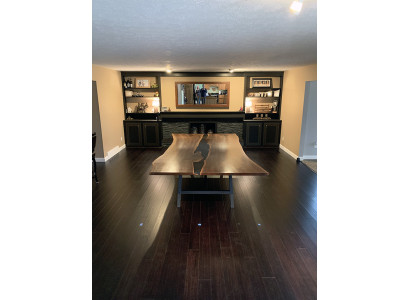 Flusstisch Esstisch River Table Massiv 240x100 Epoxidharz Meer Waterfall