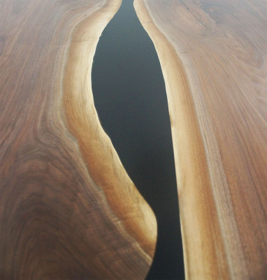 Epoxidharz Esstisch River Table Echtes Holz Massiv Tische 240x100 Flusstisch Neu