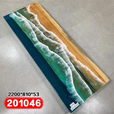 Esstisch Design Tisch Moderne Tische Meer Ozean Fluss Epoxid Harz