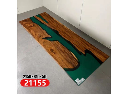 Epoxid harz esstisch echtes holz massive möbel wasserfall deko epoxy tisch