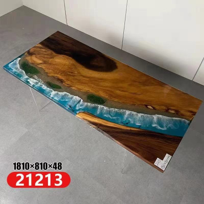 Ozean Tisch Epoxid Harz Design Tische Luxus Holz Esszimmer Möbel