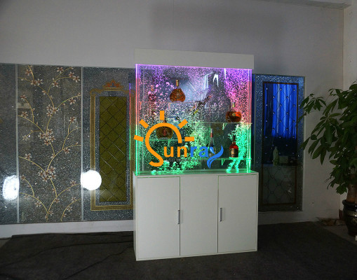 Wasser Wand Water Wall Säule Unterschrank Trennwand Ragal Vitrine