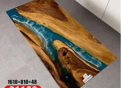 Esstisch Meer Wasser River Echtes Holz Flusstisch 161x81 Tische