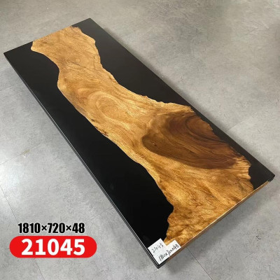 Tisch Epoxid Harz Esstisch Echtes Holz Massive Möbel Wasserfall Epoxy