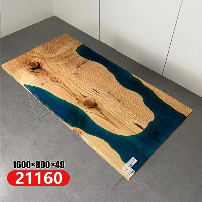 Fluss Tische Esstisch Design Tisch Moderne Möbel 160x80 Epoxid Harz