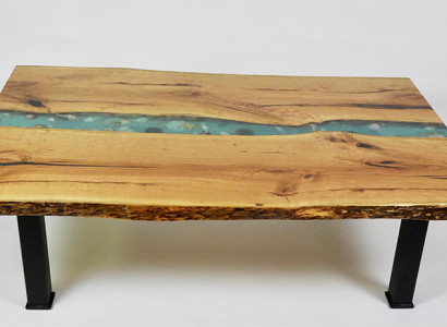 Beistelltisch Couchtisch Epoxy Möbel Designer Tisch Epoxidharz Tische 120x70cm